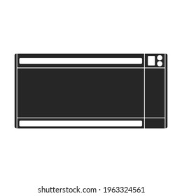 Heater electric vector black icon. Vector illustration heater electric on white background. Isolated black illustration icon of home boiler.