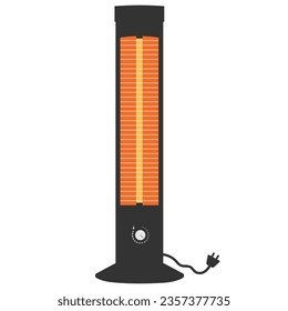 Icono del calentador. Ilustración vectorial plana