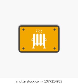 Heater icon for hot