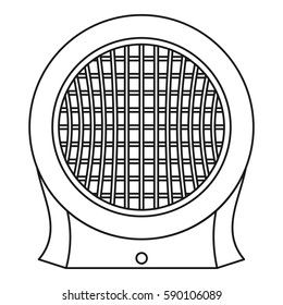 Heater icon. Outline illustration of heater vector icon for web