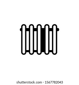 Heater icon. Room heater symbol. Logo design element