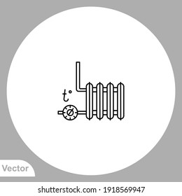 Heater icon sign vector,Symbol, logo illustration for web and mobile