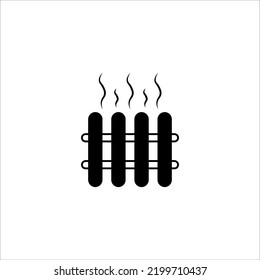 símbolo del vector del icono del calefactor