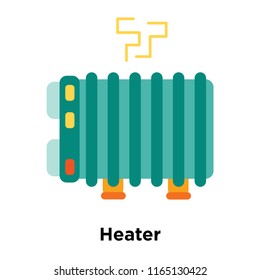 Heater icon vector isolated on white background, Heater transparent sign , snowy cold winter symbols