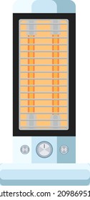 Heater, illustration, vector on a white background.