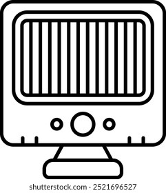 Heater Line vector Icon Design