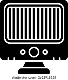Diseño de ícono de Vector de línea de calentador