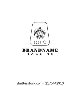 heater logo design template black modern isolated vector illustration