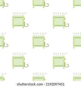 Heater pattern seamless background texture repeat wallpaper geometric vector