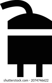 heater vector glyph flat icon