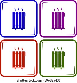 Heater vector icon