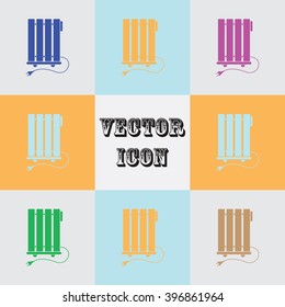 Heater vector icon
