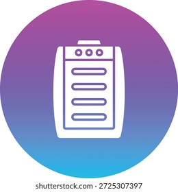 Icono de Vector del calentador. Se puede utilizar para aplicaciones de impresión, móviles y de Web.