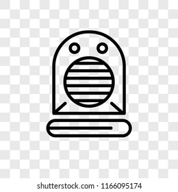Heater vector icon isolated on transparent background, Heater logo concept