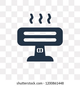 Heater vector icon isolated on transparent background, Heater transparency concept can be used web and mobile