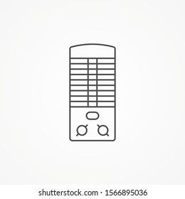 Heater vector icon sign symbol
