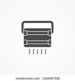 Heater vector icon sign symbol