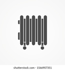 Heater vector icon sign symbol