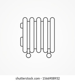 Heater vector icon sign symbol