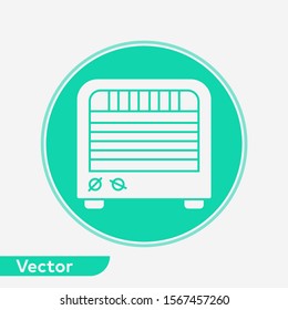 Heater vector icon sign symbol