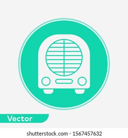 Heater vector icon sign symbol