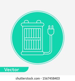 Heater vector icon sign symbol