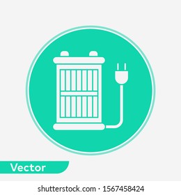 Heater vector icon sign symbol