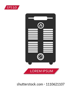 heater vector icon symbol