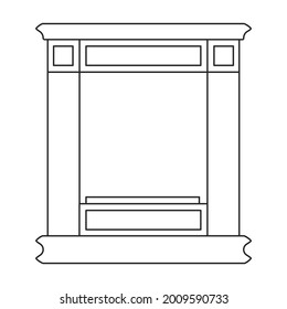 Heater vector outline icon. Vector illustration boiler on white background. Isolated outline illustration icon of heater .