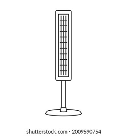 Heater vector outline icon. Vector illustration boiler on white background. Isolated outline illustration icon of heater .