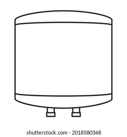 Heater vector outline icon. Vector illustration boiler on white background. Isolated outline illustration icon of heater .