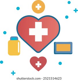 Heath Care Icon Design, Eps Vector File, Easy To Use