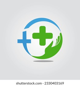 Heath care ministries logo design element vector