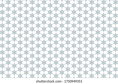 Heather grey and white geometric dot and dash pattern