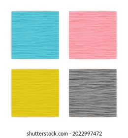 Heather Marl Triblend textile vector seamless patterns set. Cotton fabric repeat texture. Jersey swatch. Melange woven knitwear.