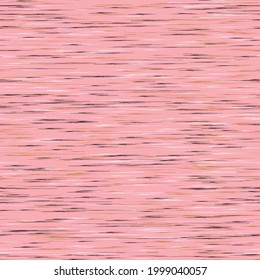 Heather pink Marl Triblend textile vector seamless pattern. Cotton fabric repeat texture. Jersey swatch. Melange woven knitwear.