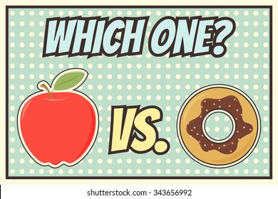 heathy food background, illustration in vector format