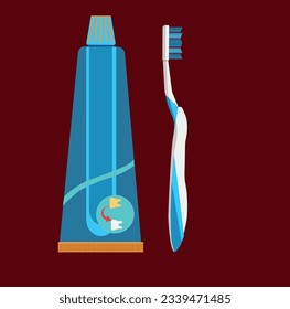 heathy teeth by tooth pest and tooth brush 