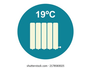 
Calentamiento a 19 grados Celsius