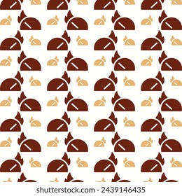 Heating attractive trendy multicolor repeating pattern vector illustration background