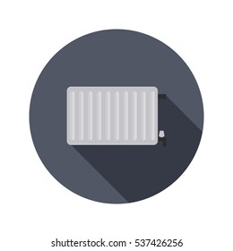 Heating battery color icon. Flat design for web and mobile