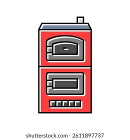 heating biomass color icon vector. heating biomass sign. isolated symbol illustration