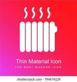 Heating black tool red and pink gradient material white icon minimal design