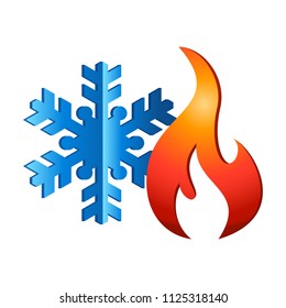 Heating And Cooling - Logo Design