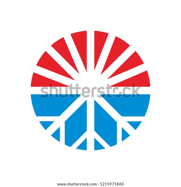 Heating Cooling Logo Design Idea Simple Stock Vector Royalty Free 1215971860