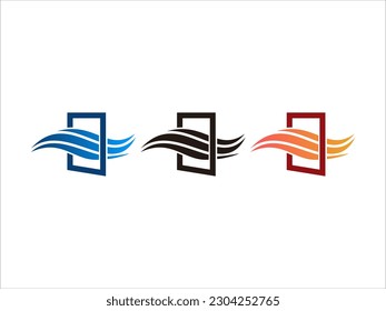 heating and cooling logo vector template