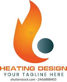 Diseño del logotipo del Vector de calefacción y refrigeración para la Descarga