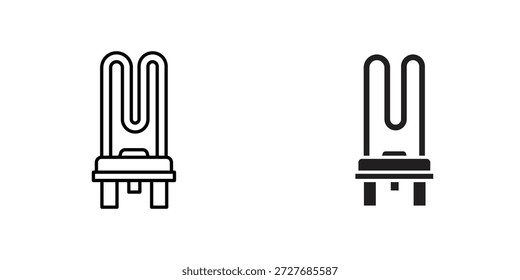 Elemento de aquecimento ícone símbolo logotipo elemento de design gráfico. EPS10