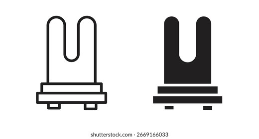 Icono de elemento de calefacción. Ilustración vectorial. Ilustración vectorial aislada. Ilustración EPS.