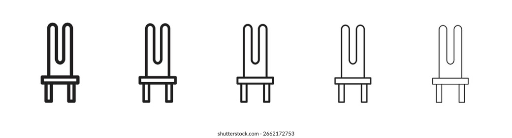 Heating element icons. simple and modern vector icon designs